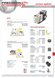 Ressort de soupape d'échappement, Fisher Scientific, Galileo, Varian - Agilent, Welch, Pièce# 619561A